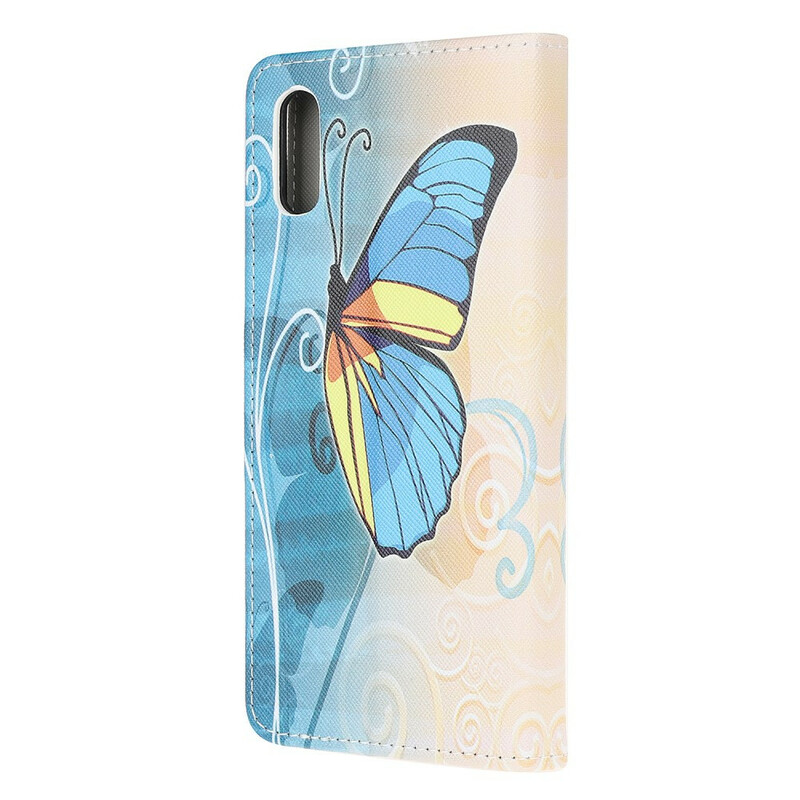 Xiaomi Redmi 9A Butterfly SkalBlå och gul