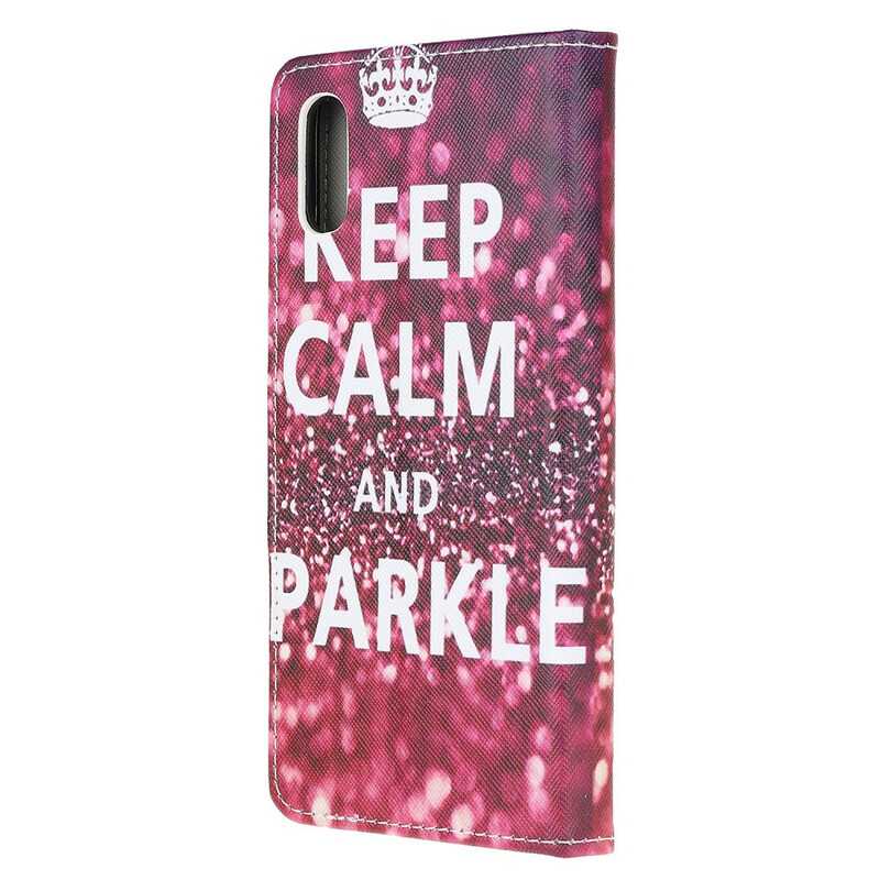 Xiaomi Redmi 9A Keep Calm and Sparkle-väska