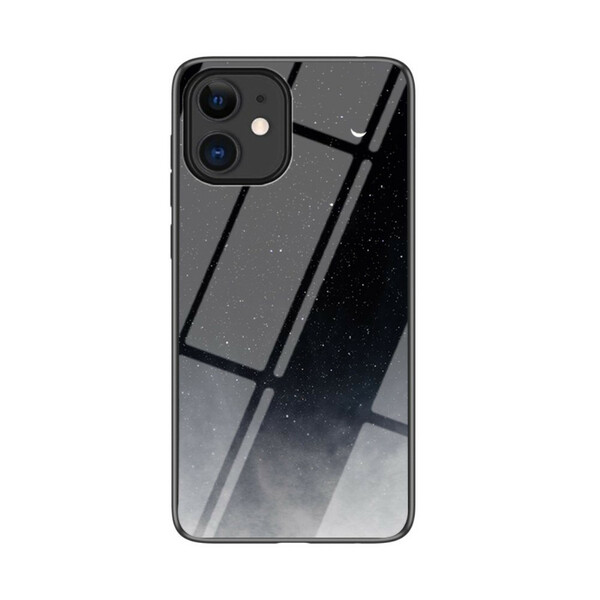 Fodral iPhone 12 Tempererat glas Starry Sky