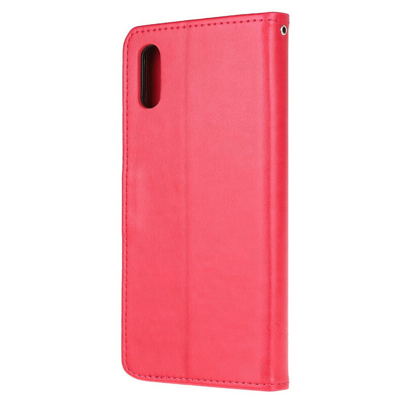 Xiaomi Redmi 9A fodral med asiatiska fjärilar och blommor