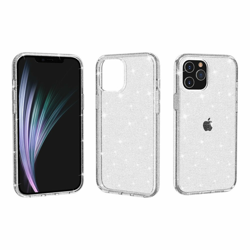 iPhone 12 Clear Glitter Case