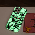 iPhone 12 Pro Max Caution Skulls Fluorescent Case