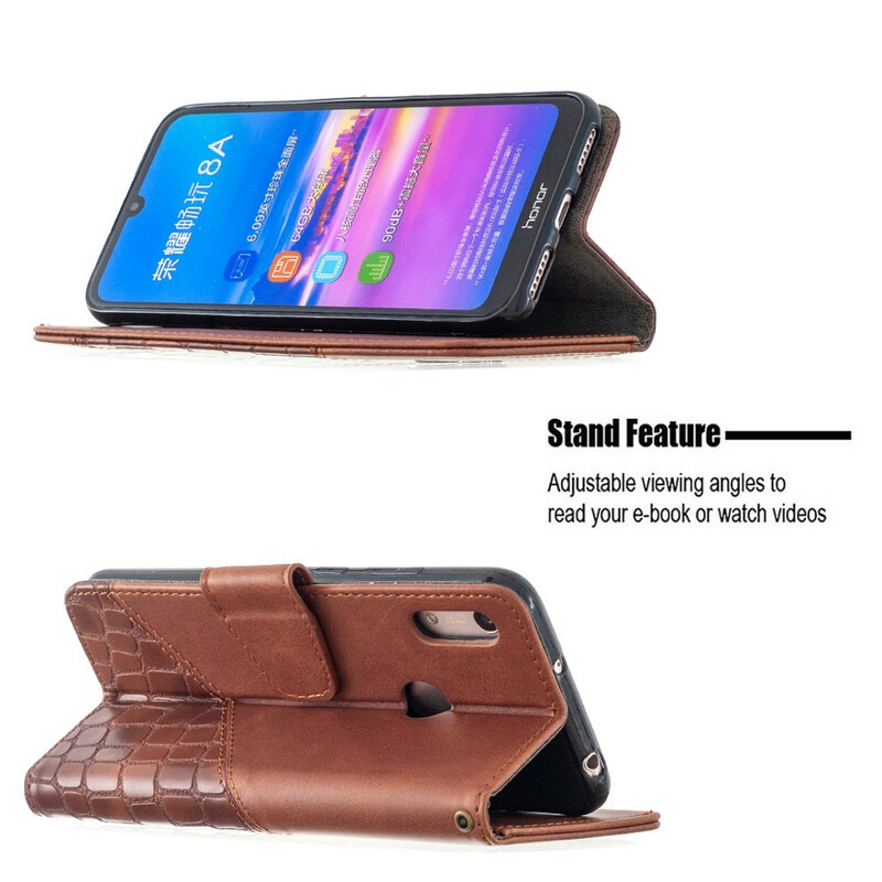 Honor 8A Classic Crocodile Skin Case