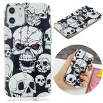 iPhone 12 Max / 12 Pro SkalWarning Fluorescent Skulls