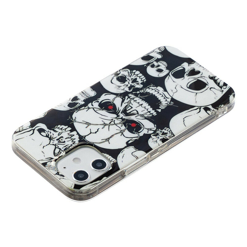 iPhone 12 Max / 12 Pro SkalWarning Fluorescent Skulls