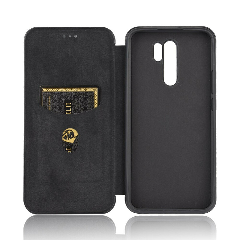 Flip Cover Xiaomi Redmi 9 Silikon Carbon Coloured