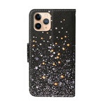 iPhone 12 Pro Max stjärn- och glitterfodral med rem för iPhone 12 Pro Max