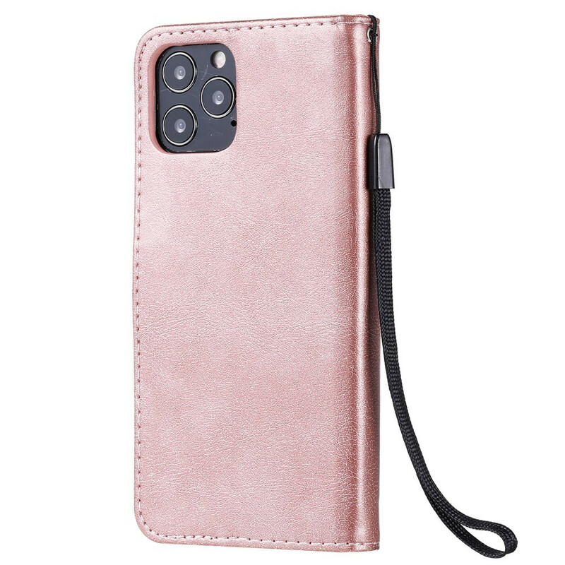 Fodral iPhone 12 Max / 12 Pro Solid Color Serie med rem Fodral iPhone 12 Max / 12 Pro Solid Color Serie med rem