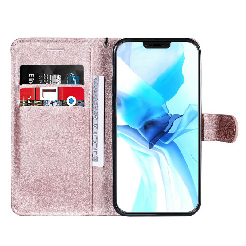 Fodral iPhone 12 Max / 12 Pro Solid Color Serie med rem Fodral iPhone 12 Max / 12 Pro Solid Color Serie med rem