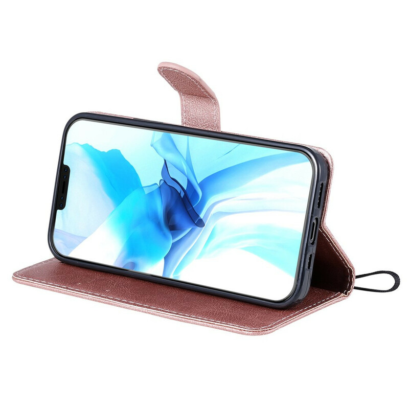 Fodral iPhone 12 Max / 12 Pro Solid Color Serie med rem Fodral iPhone 12 Max / 12 Pro Solid Color Serie med rem