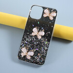Fodral iPhone 12 Max / 12 Pro Glitter 3D fjärilar