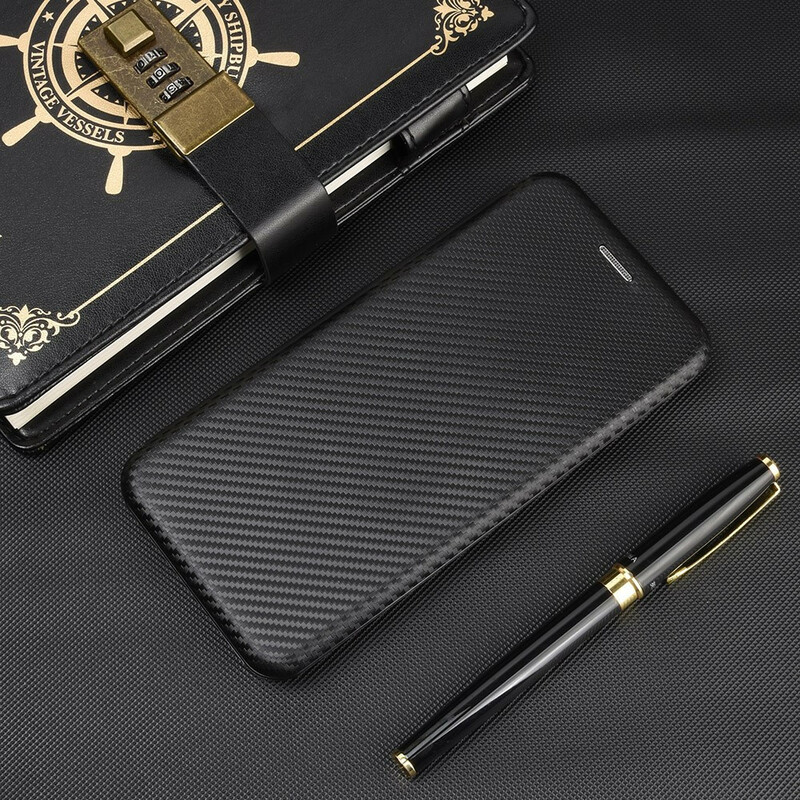 Flip Cover iPhone 12 Max / 12 Pro Carbon Fiber