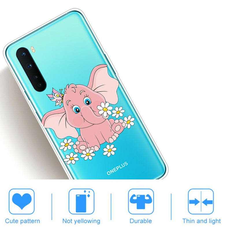 OnePlus NordTransparent Pink Elephant Case