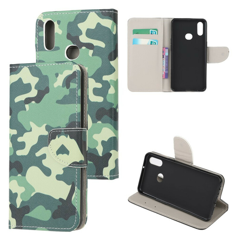 Samsung Galaxy A10s militärfodral i kamouflage
