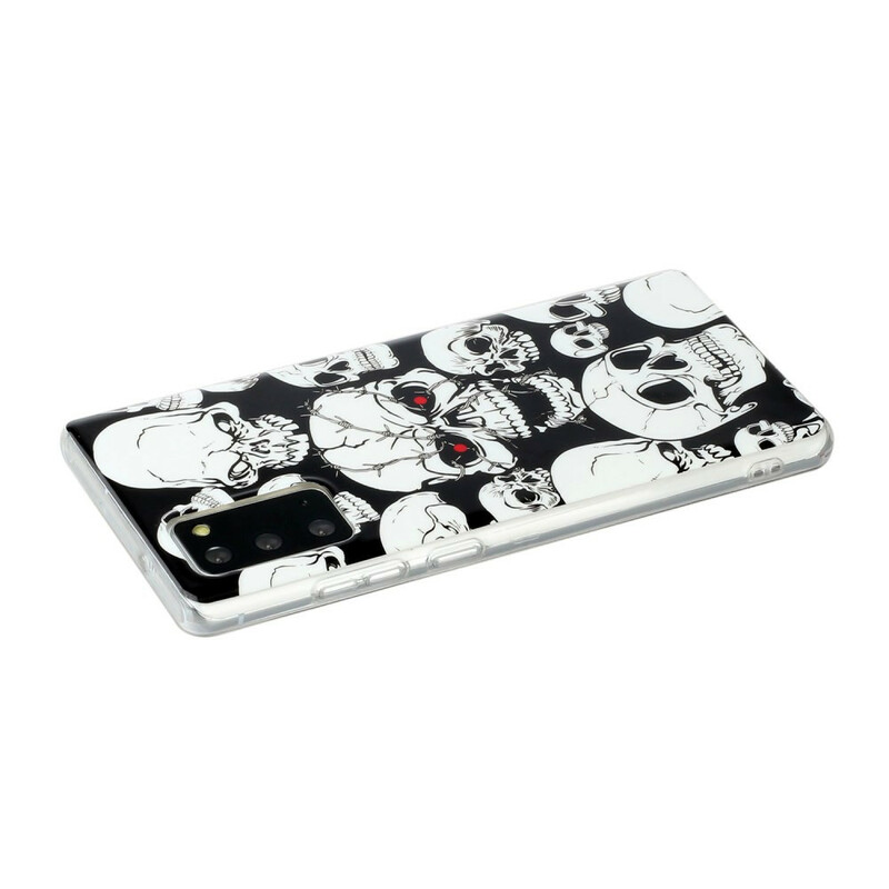 Samsung Galaxy Note 20 Caution Heads Fluorescent Case