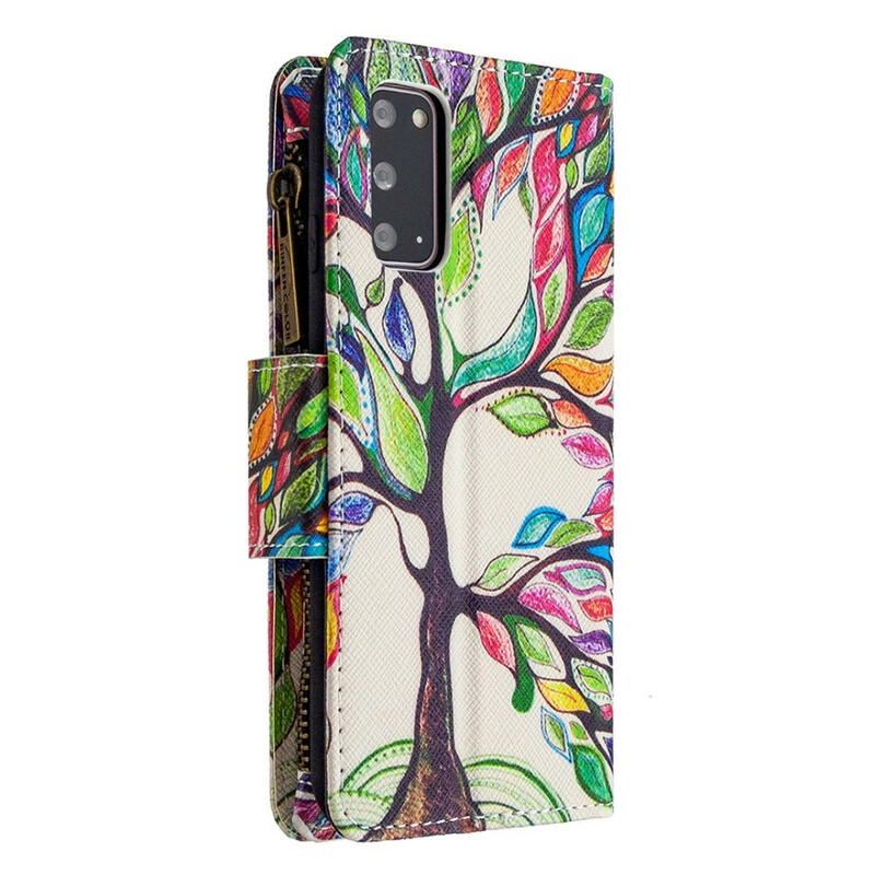 Samsung Galaxy S20-fodral med dragkedjeficka Tree