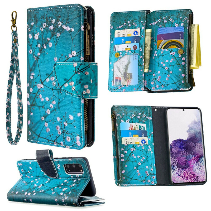 Samsung Galaxy S20-fodral med dragkedjeficka Tree Samsung Galaxy S20-fodral med dragkedjeficka Tree
