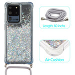 Samsung Galaxy S20 Ultra Glitter Skalmed nyckelband