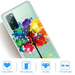 Samsung Galaxy S20 FE Clear Watercolour Tree Case