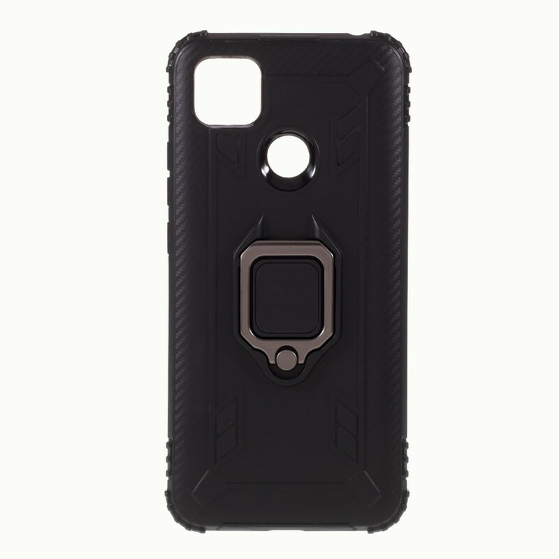 Xiaomi Redmi 9C Ring Style Carbon Fibre Case