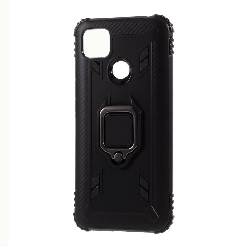 Xiaomi Redmi 9C Ring Style Carbon Fibre Case