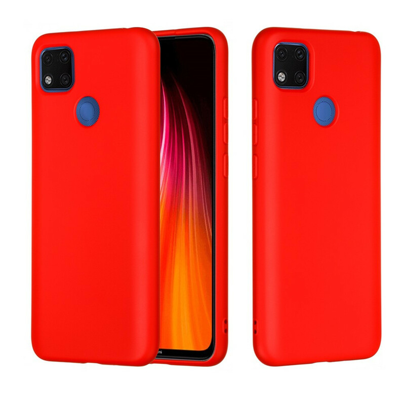 Xiaomi Redmi 9C Liquid silikonfodral med rem