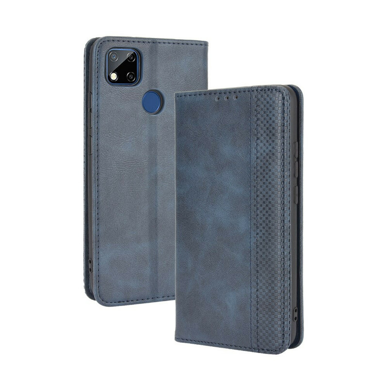 Flip Cover Xiaomi Redmi 9C Lädereffekt Snygg