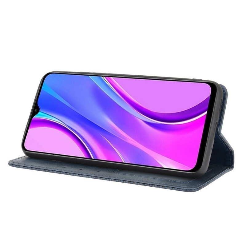 Flip Cover Xiaomi Redmi 9C Lädereffekt Snygg