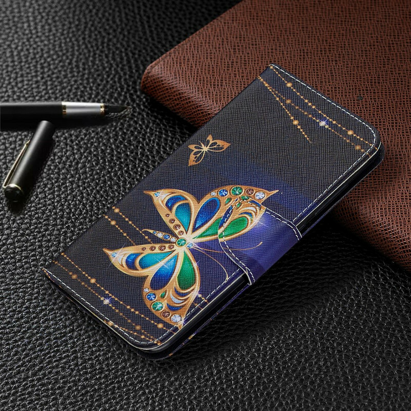 Xiaomi Redmi Note 9 Magic Butterfly-fodral