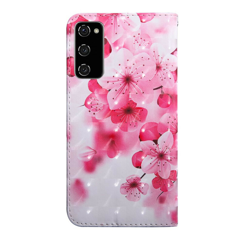 Samsung Galaxy S20 FE fodral Rosa blommor