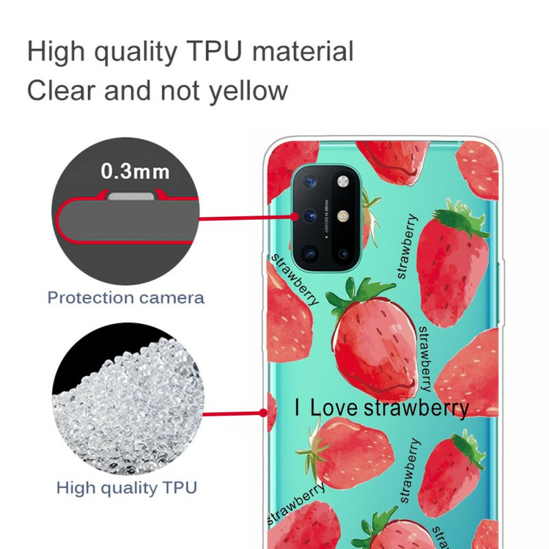 Fodral OnePlus 8T Strawberry / i Love Strawberry