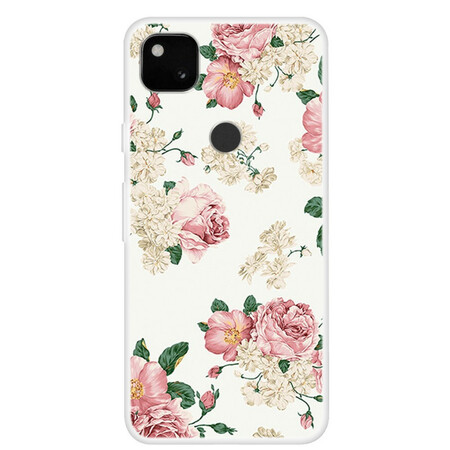 Google Pixel 4 skydd Liberty blommor