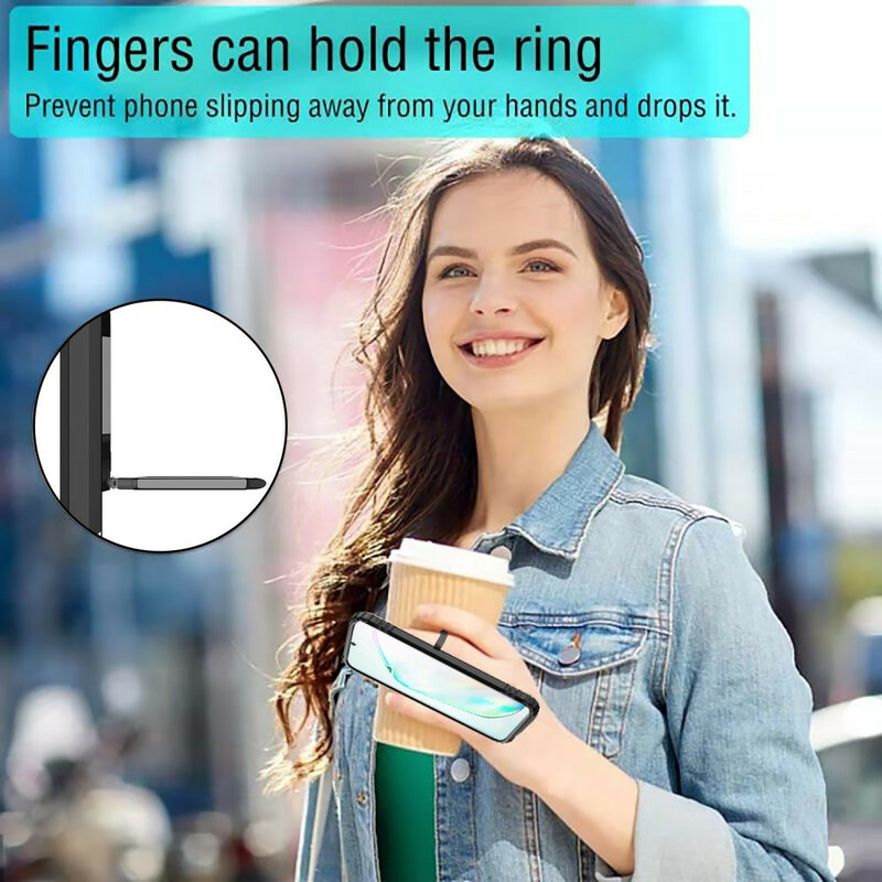 Samsung Galaxy Note 10 Ring och kolfiberfodral