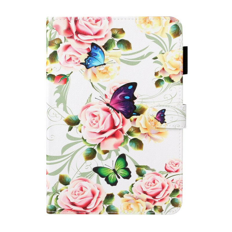 Samsung Galaxy Tab A 8.0 (2019) fodral Fjärilar på blommor