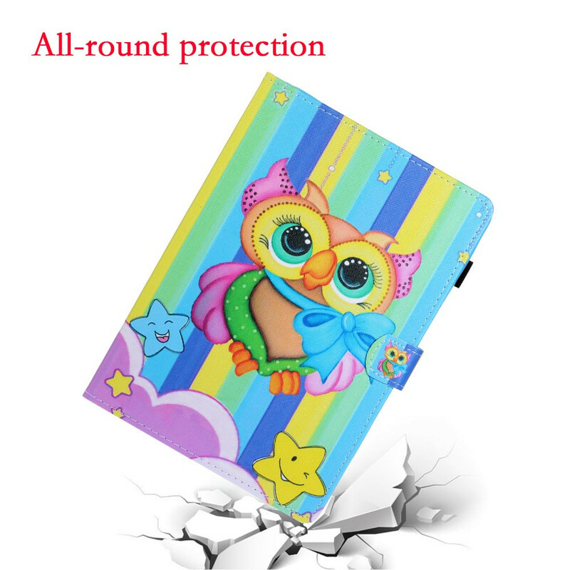 Samsung Galaxy Tab A 8.0 (2019) fodral Owl Multicolour