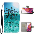 Samsung Galaxy S20 FE Never Stop Dreaming Navy Rem Case