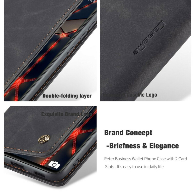 Flip Cover Samsung Galaxy S20 FE CASEME Lädermaterial Flip Cover Samsung Galaxy S20 FE CASEME Lädermaterial