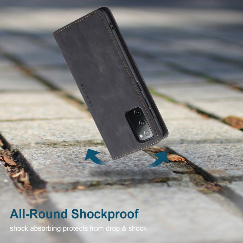 Flip Cover Samsung Galaxy S20 FE CASEME Lädermaterial Flip Cover Samsung Galaxy S20 FE CASEME Lädermaterial