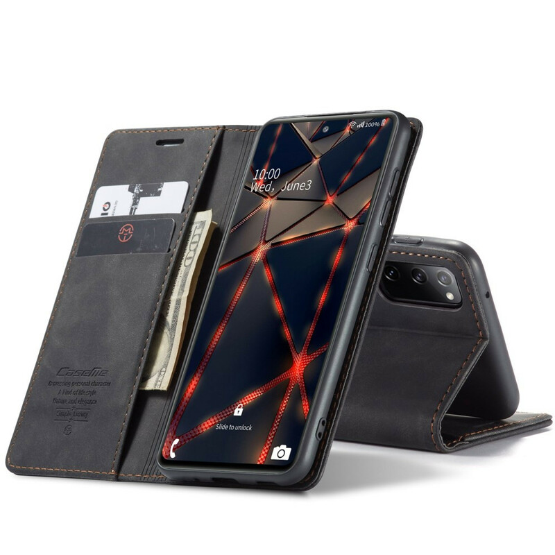 Flip Cover Samsung Galaxy S20 FE CASEME Lädermaterial Flip Cover Samsung Galaxy S20 FE CASEME Lädermaterial