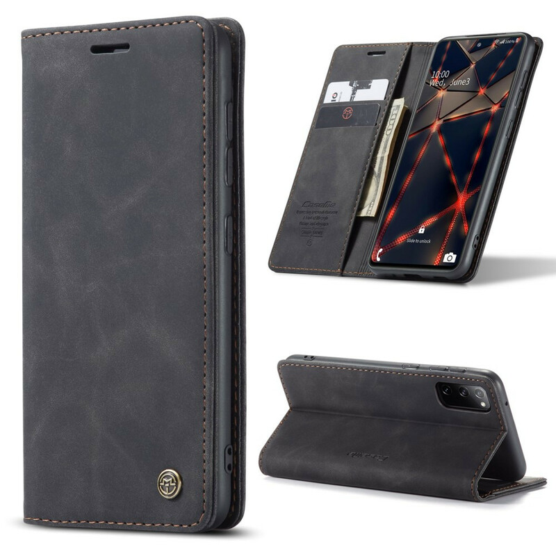 Flip Cover Samsung Galaxy S20 FE CASEME Lädermaterial Flip Cover Samsung Galaxy S20 FE CASEME Lädermaterial
