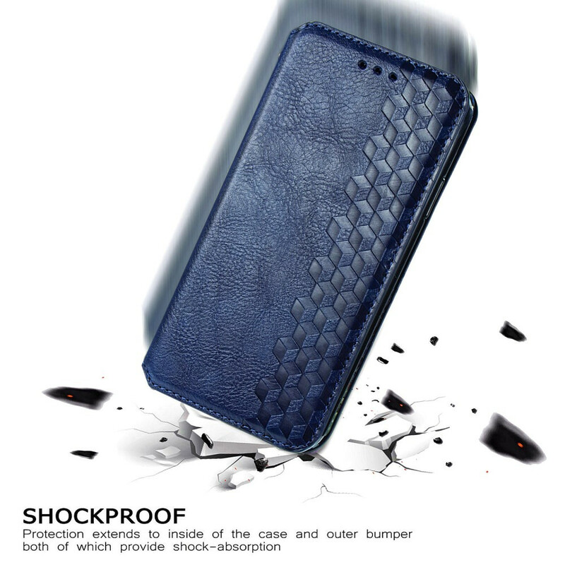 Flip Cover Xiaomi Poco X3 Läder Effekt Diamond