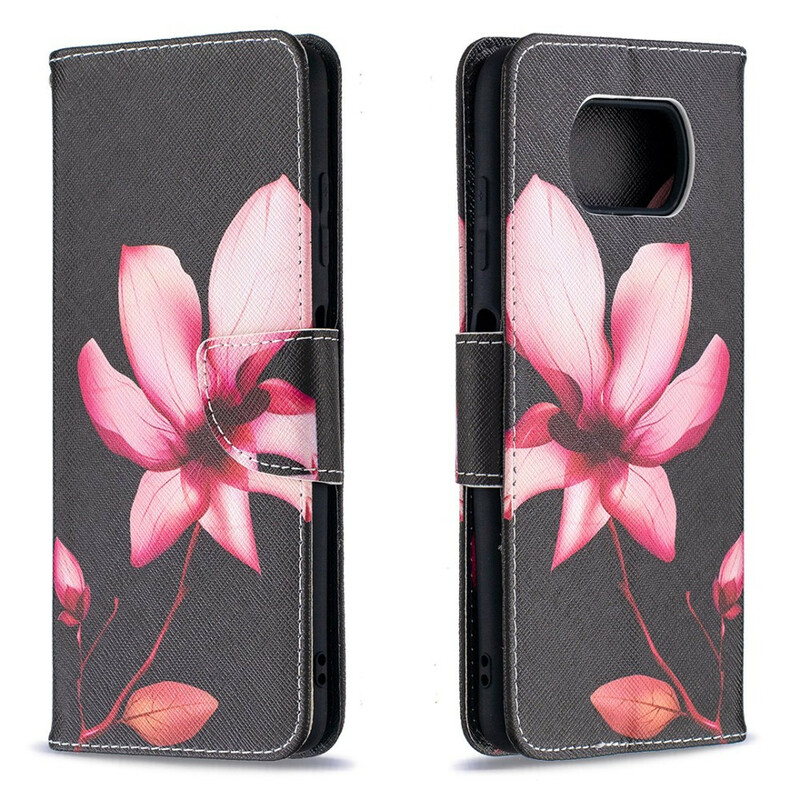 Xiaomi Poco X3 rosa blomma fodral