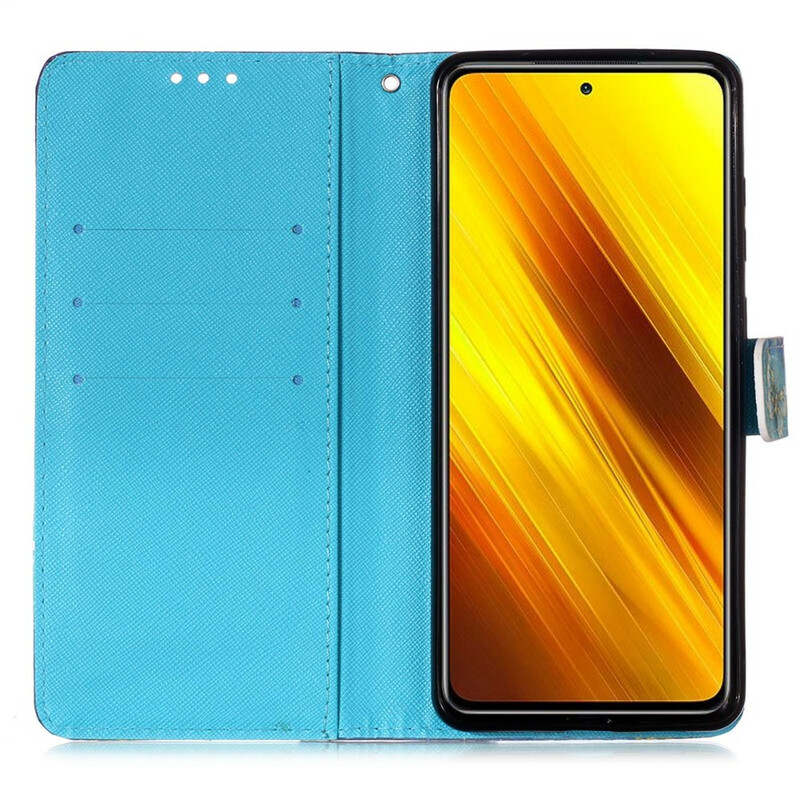 Xiaomi Poco X3 Guld Butterfly Case