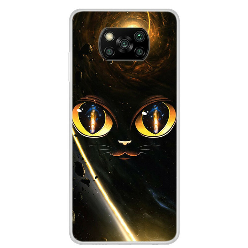 Xiaomi Poco X3 Cat Galaxy-fodral