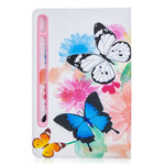Samsung Galaxy Tab S7 fodral Akvarellfjärilar