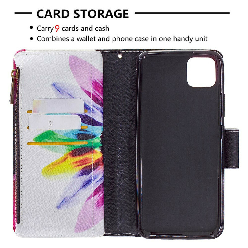 Täcke Realme C11 Zipped Pocket Flower