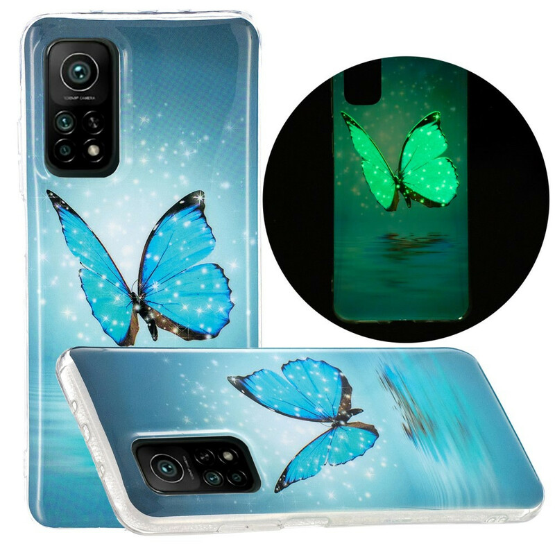 Xiaomi Mi 10T / 10T Pro Butterfly SkalBlue Fluorescent