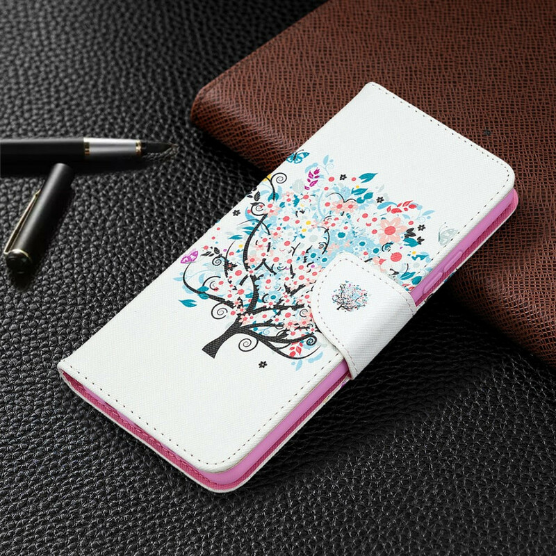 Samsung Galaxy A42 5G fodral med blommigt träd