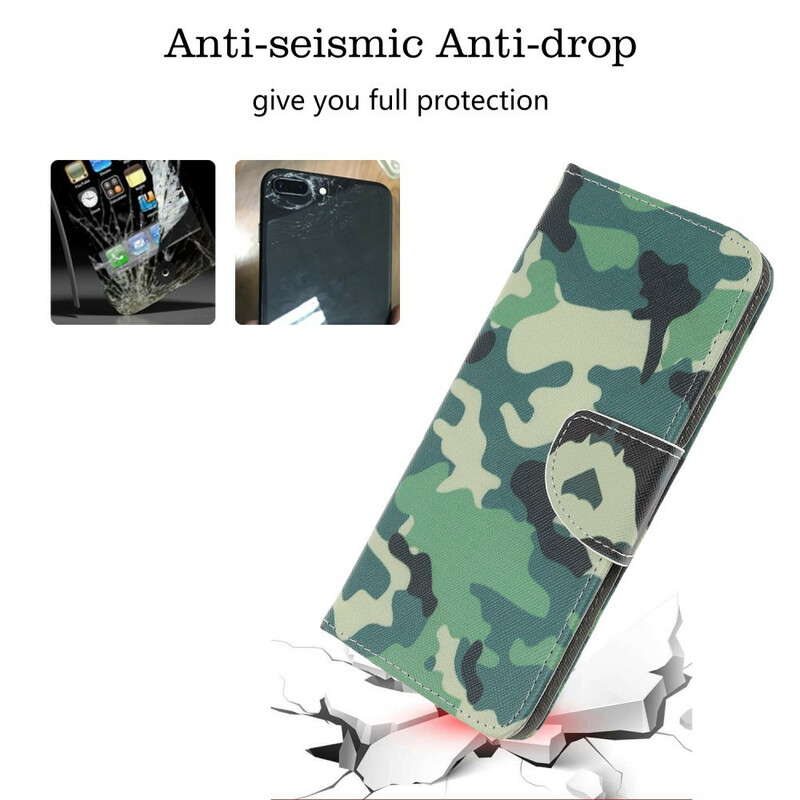 Samsung Galaxy A51 5G militärfodral i kamouflage
