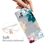 Samsung Galaxy A42 5G Clear Watercolour Flower Case